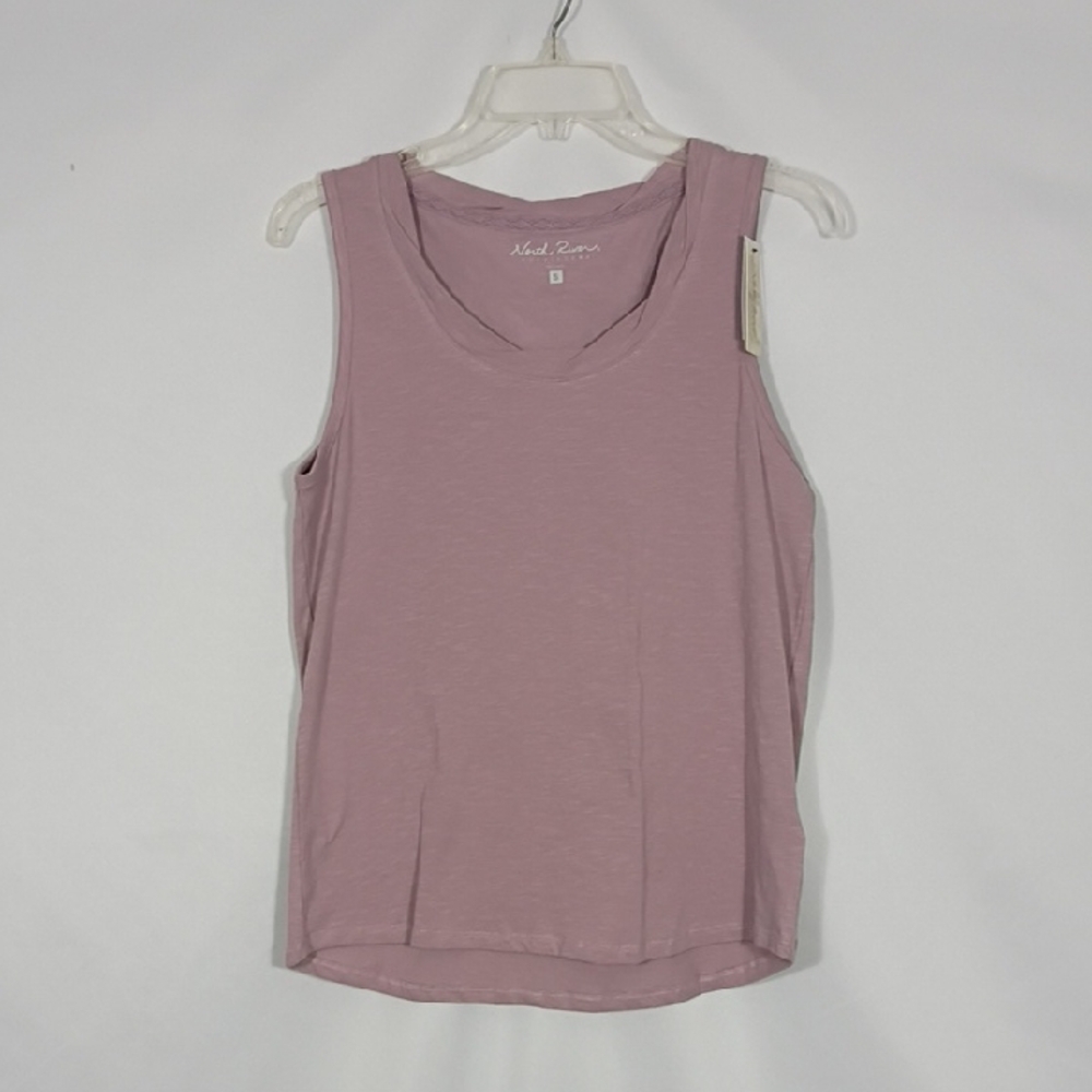 NWT North River Outfitters Sea Fog Tank Slub Jersey Twisted Scoop Neck Sz Small